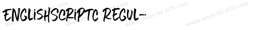 EnglishScriptC Regul字体转换